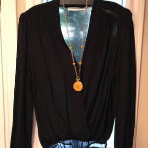 ASTR Viscose Bodysuit Roomy Top Long sleeve NWOT